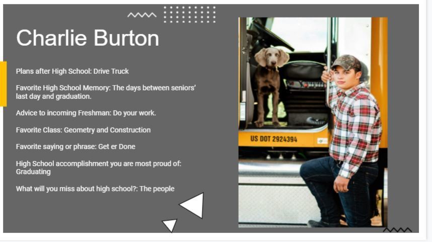 Charlie Burton senior spotlight bio
