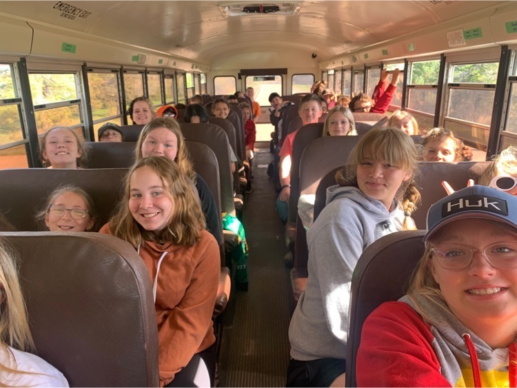 students on bus